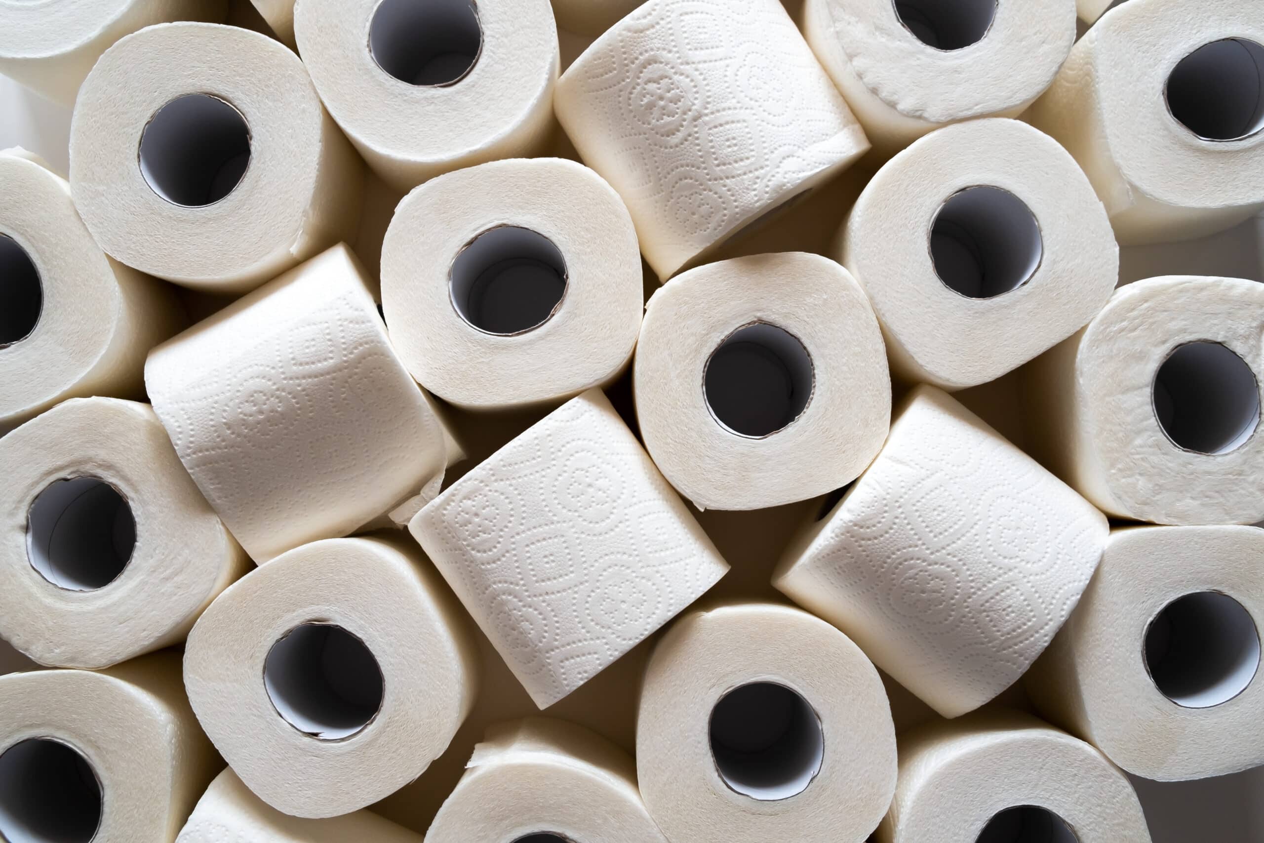 Toilettenpapier aufgebraucht